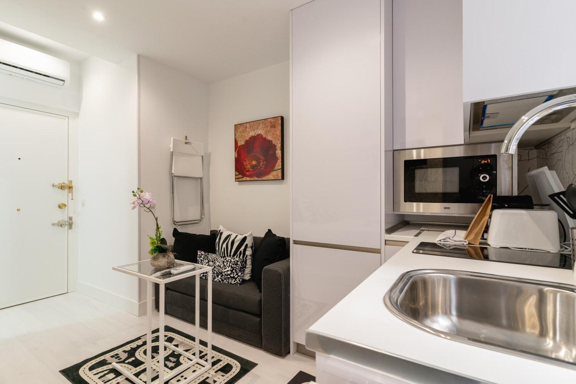 Modern Studio-1Bathroom-Chueca Madrid Bagian luar foto
