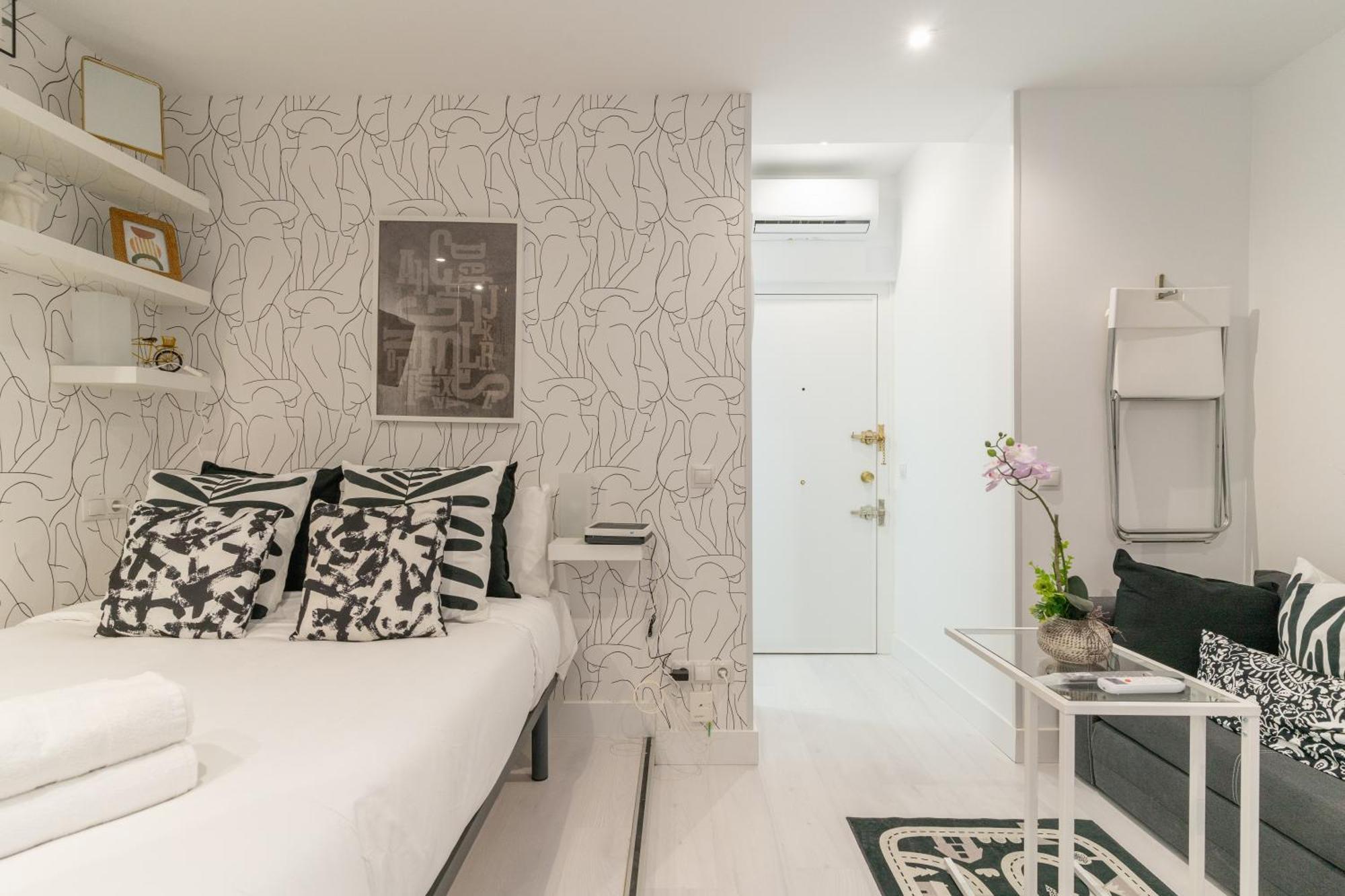 Modern Studio-1Bathroom-Chueca Madrid Bagian luar foto